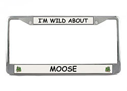 License Plate Frame: Moose