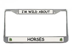 License Plate Frame: Horse