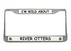 License Plate Frame: River Otter