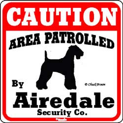 Airedale Terrier Sign