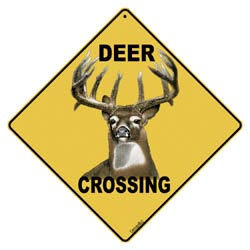 Deer Crossing Sign