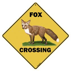 Fox Crossing Sign