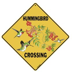Hummingbird Crossing Sign