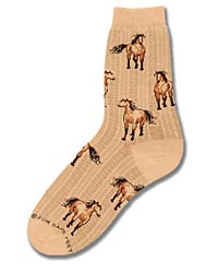 Buckskin Horse Socks