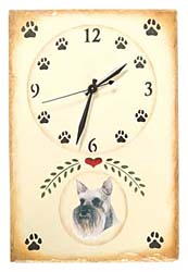 Schnauzer Clock
