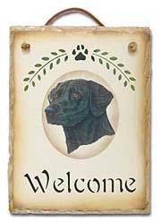 Sign: Labrador, Black