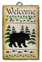 Black BearCrossing Sign