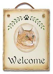 Tabby Cat Sign