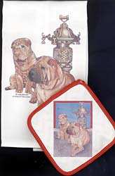 Shar-Pei Dish Towel & Potholder