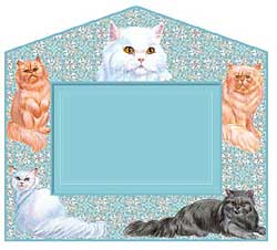 Persian Cat Picture Frame
