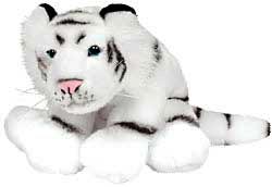 Plush Animal: Tiger - White