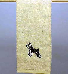 Schnauzer Hand Towel