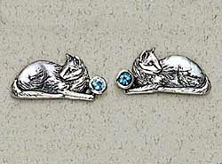 Earrings: Cat