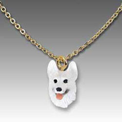 White German Shepherd Necklace