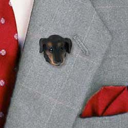 Jewelry - Pin: Dachshund, black