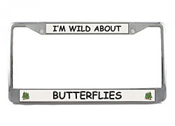 License Plate Frame: Butterfly