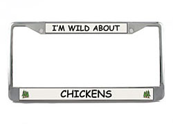 License Plate Frame: Chicken