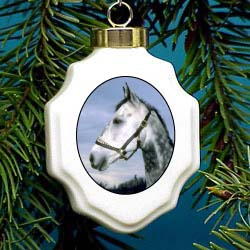 Dapple Gray Horse Ornament