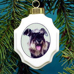 Schnauzer Christmas Ornament
