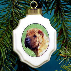 Shar-Pei Christmas Ornament