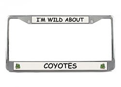 Coyote License Plate Frame