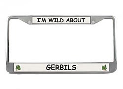 Gerbil License Plate Frame