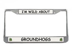 Groundhog License Plate Frame