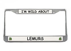 Lemur License Plate Frame