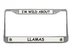Llama License Plate Frame