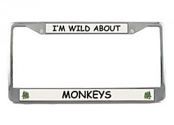 Monkey License Plate Frame