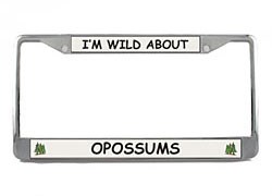Opossum License Plate Frame