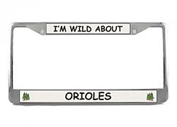 Oriole License Plate Frame