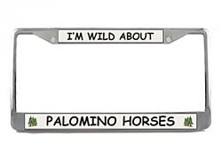Palomino Horse License Plate Frame