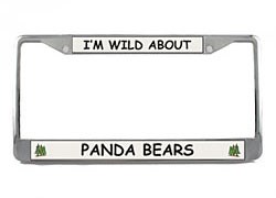 Panda Bear License Plate Frame