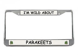 Parakeet License Plate Frame