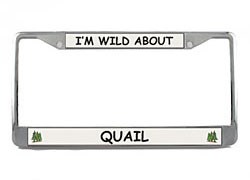 Quail License Plate Frame