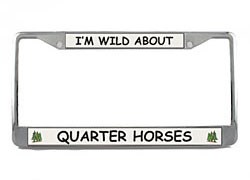 Quarter Horse License Plate Frame
