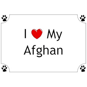 Afghan Hound T-Shirt - I love my