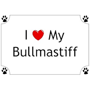 Bullmastiff T-Shirt - I love my