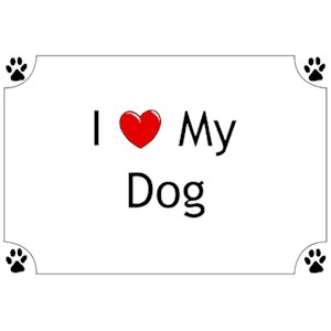 Dog T-Shirt - I love my