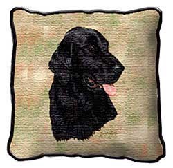 Flat-Coated Retriever Pillow