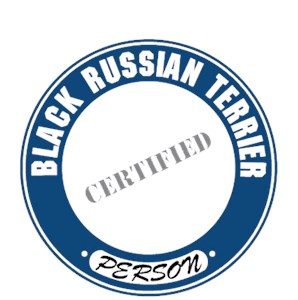 Black Russian Terrier T-Shirt - Certified Person
