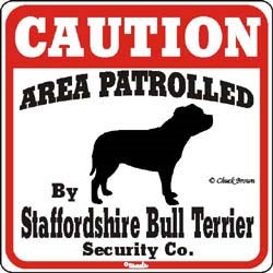 Staffordshire Bull Terrier Sign