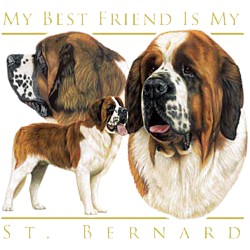 Saint Bernard T-Shirt - My Best Friend Is