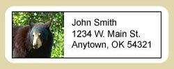 Black Bear Address Labels