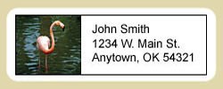 Flamingo Address Labels