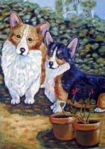 Corgi Garden Flag