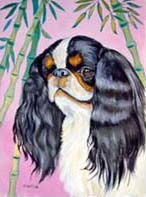 English Toy Spaniel Garden Flag