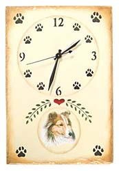 Shetland Sheepdog Clock