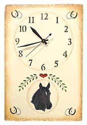 Thoroughbred Horse Clock